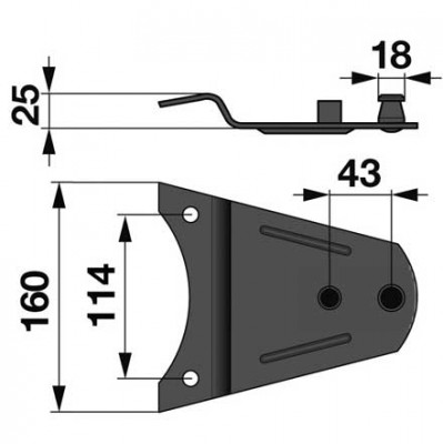Suport cutit cositoare fella 122160