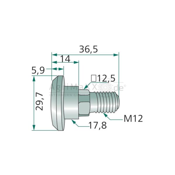 Șurub pentru cuțit cositoare Niemeyer 018824